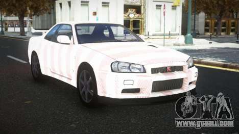Nissan Skyline R34 Olasin S13 for GTA 4