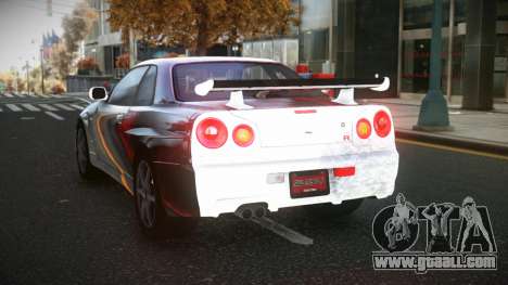 Nissan Skyline R34 Olasin S10 for GTA 4