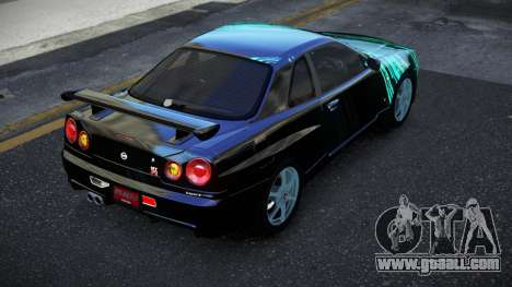 Nissan Skyline R34 Jashra S1 for GTA 4