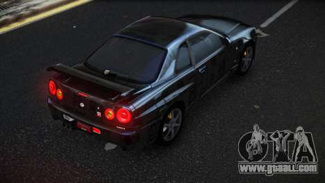 Nissan Skyline R34 Olasin S14 for GTA 4