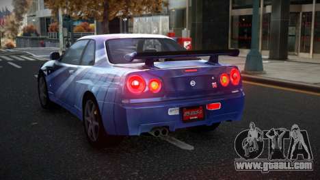 Nissan Skyline R34 Olasin S7 for GTA 4