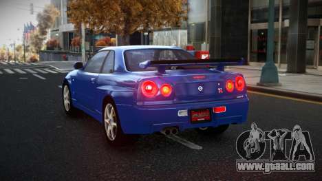 Nissan Skyline R34 Olasin for GTA 4