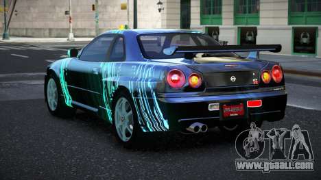 Nissan Skyline R34 Jashra S1 for GTA 4