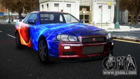 Nissan Skyline R34 Olasin S6 for GTA 4
