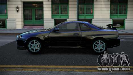 Nissan Skyline R34 Jashra S5 for GTA 4