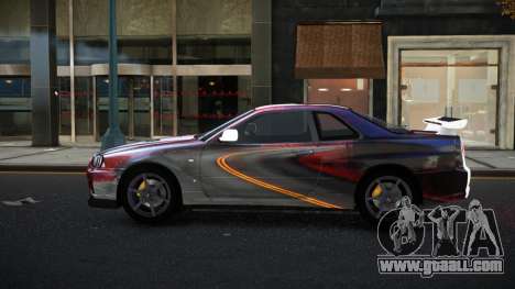 Nissan Skyline R34 Olasin S10 for GTA 4