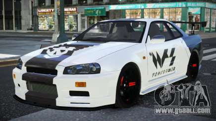 Nissan Skyline R34 Tardu for GTA 4