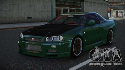 Nissan Skyline R34 Nudtap for GTA 4