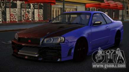 Nissan Skyline R34 Cijagas for GTA 4