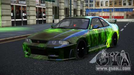 Nissan Skyline R33 GT-R Baslly S14 for GTA 4