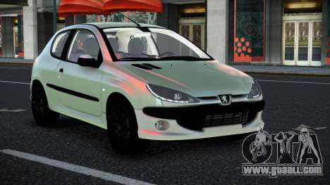 Peugeot 206 Lahvifelo for GTA 4