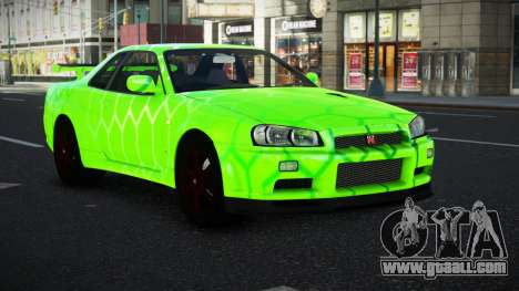 Nissan Skyline R34 Vinor S8 for GTA 4