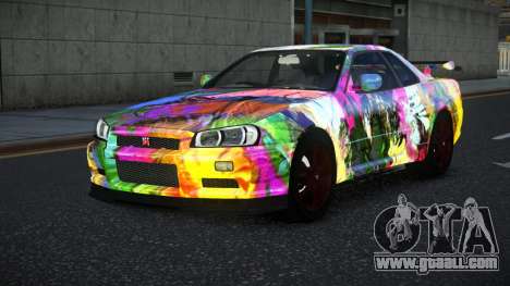 Nissan Skyline R34 Vinor S4 for GTA 4