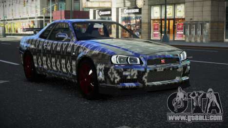 Nissan Skyline R34 Vinor S6 for GTA 4
