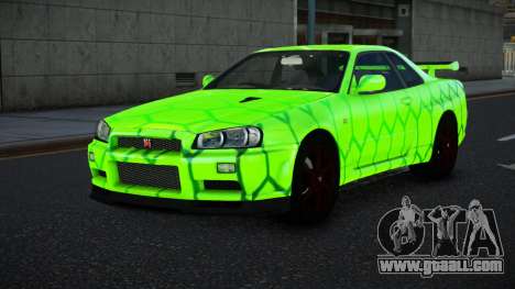 Nissan Skyline R34 Vinor S8 for GTA 4