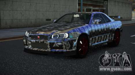 Nissan Skyline R34 Vinor S6 for GTA 4