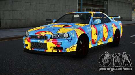 Nissan Skyline R34 Vinor S5 for GTA 4