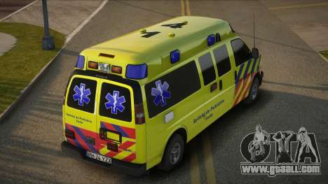 GMC Savana - Mental Health Ambulance for GTA San Andreas
