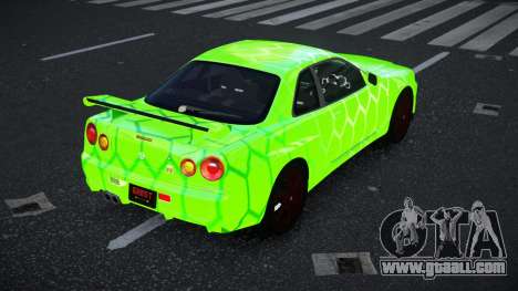 Nissan Skyline R34 Vinor S8 for GTA 4