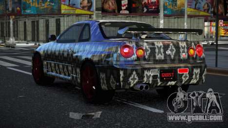 Nissan Skyline R34 Vinor S6 for GTA 4