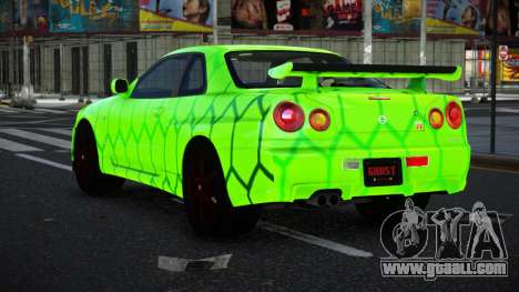 Nissan Skyline R34 Vinor S8 for GTA 4