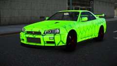 Nissan Skyline R34 Vinor S8 for GTA 4