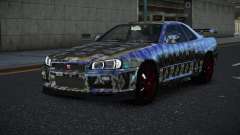 Nissan Skyline R34 Vinor S6 for GTA 4