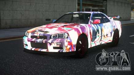 Nissan Skyline R34 Vinor S2 for GTA 4