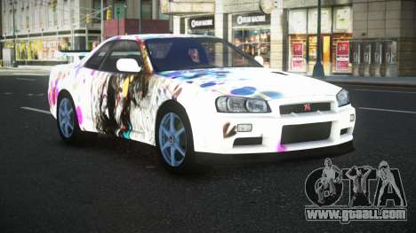 Nissan Skyline R34 Bassty S11 for GTA 4
