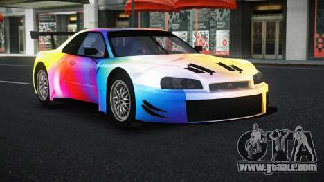 Nissan Skyline R34 GT-R Morley S12 for GTA 4