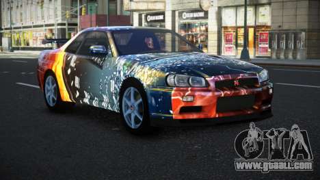 Nissan Skyline R34 Bassty S10 for GTA 4
