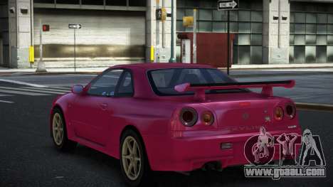 Nissan Skyline R34 Siswo for GTA 4