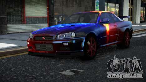 Nissan Skyline R34 Nolia S7 for GTA 4