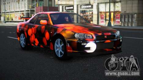 Nissan Skyline R34 Bassty S6 for GTA 4