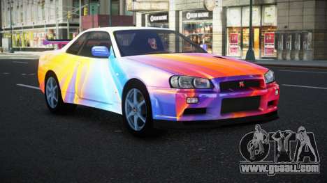 Nissan Skyline R34 Bassty S8 for GTA 4