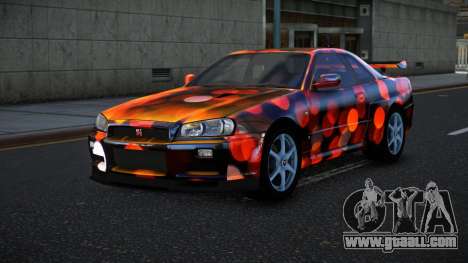 Nissan Skyline R34 Bassty S6 for GTA 4