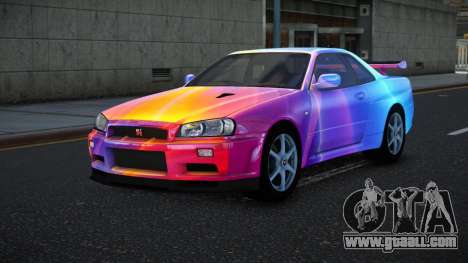 Nissan Skyline R34 Bassty S8 for GTA 4