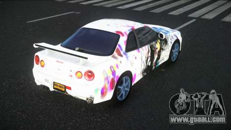 Nissan Skyline R34 Bassty S11 for GTA 4