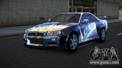 Nissan Skyline R34 Bassty S3 for GTA 4