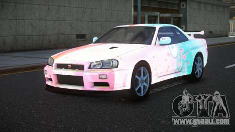 Nissan Skyline R34 Bassty S4 for GTA 4