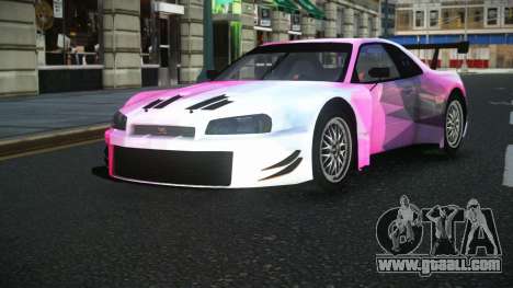 Nissan Skyline R34 GT-R Morley S1 for GTA 4