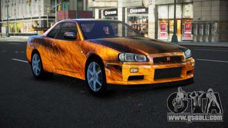 Nissan Skyline R34 Bassty S7 for GTA 4