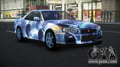 Nissan Skyline R34 Bassty S3 for GTA 4