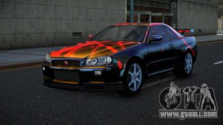 Nissan Skyline R34 Bassty S12 for GTA 4