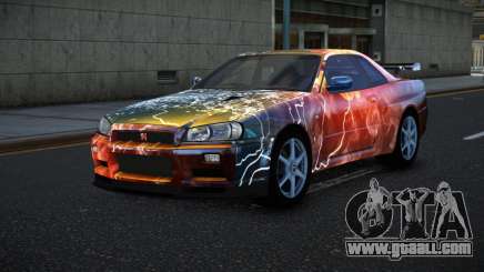 Nissan Skyline R34 Bassty S10 for GTA 4