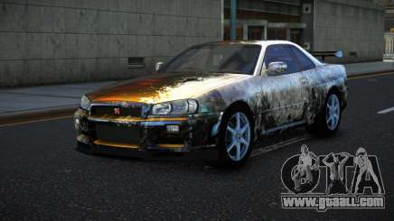 Nissan Skyline R34 Bassty S5 for GTA 4