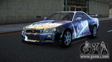 Nissan Skyline R34 Bassty S3 for GTA 4