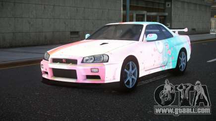 Nissan Skyline R34 Bassty S4 for GTA 4