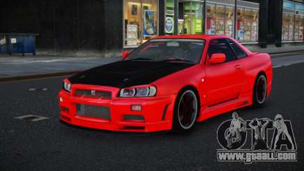Nissan Skyline R34 Rebeg for GTA 4